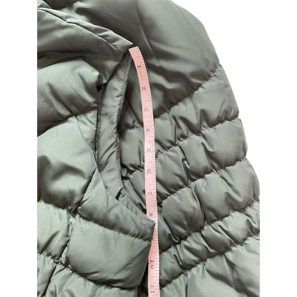 Michael Kors Green Puffer Jacket Vest Size Medium
